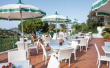 helle Terrasse am Hotel Terme la Pergola in Italien, Ischia