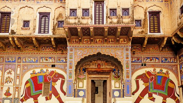 Traditionelles Haus in Rajasthan