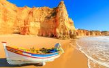 Fischerboot an der Algarve