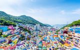 Farbenfrohes Viertel Gamcheon Busan