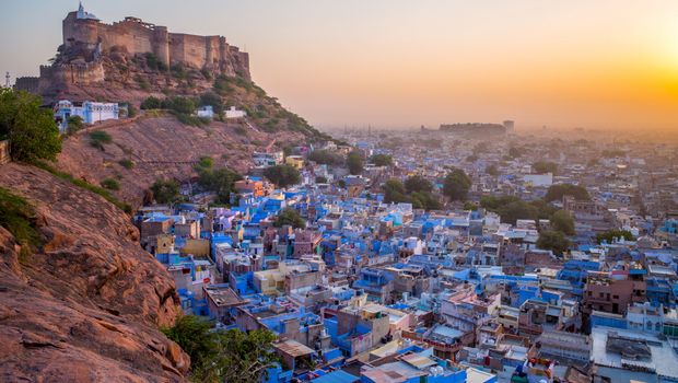 Jodhpurs blaue Häuserlandschaft